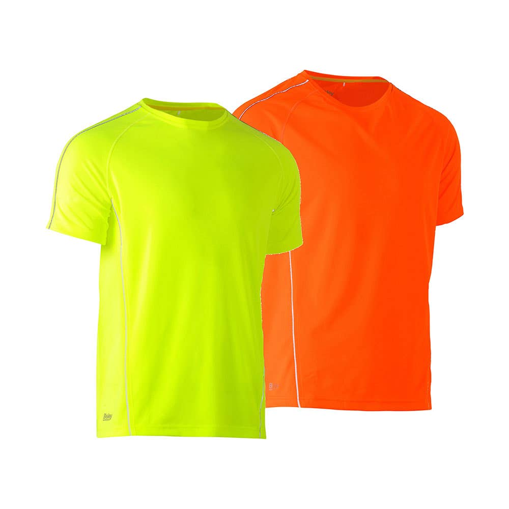 BK1426 Hi-Vis Cool Mesh T-Shirt With Reflective Piping 140gsm BK1426HV