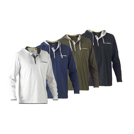 BK6220 Flx & Move&trade; Long Sleeve Hoodie T-Shirt 160gsm BK6220