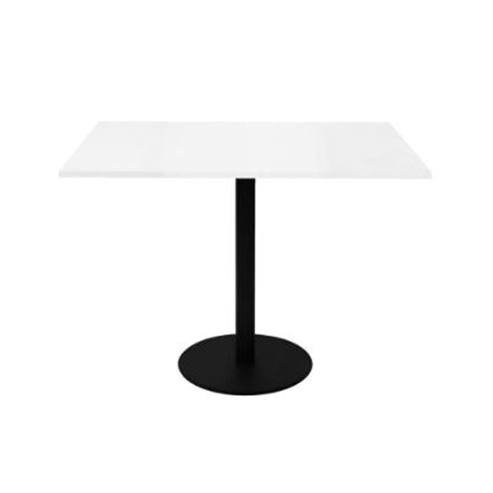 Square Meeting Table 900 X 900 X 755H White Top Black Frame_40040924_CBT990NW/BL