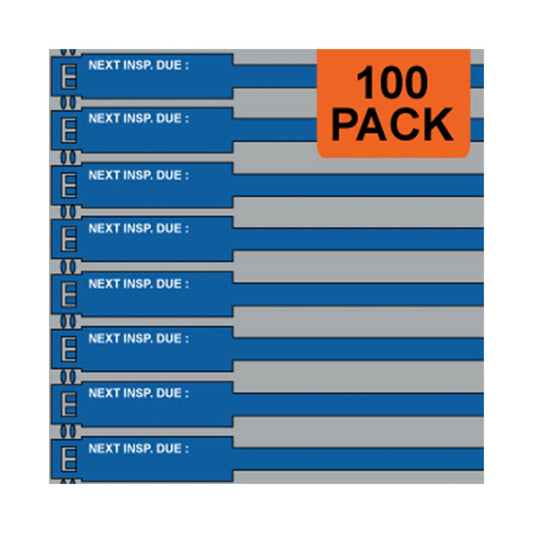 Inspection Tag With Cable Tie Blue 100pk 123170 PB-175-10