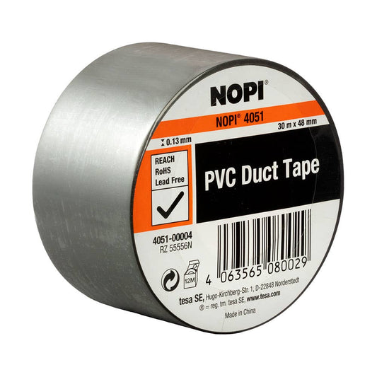PVC Duct Tape Silver 48mm x 30m 4926004 04051-00004-00