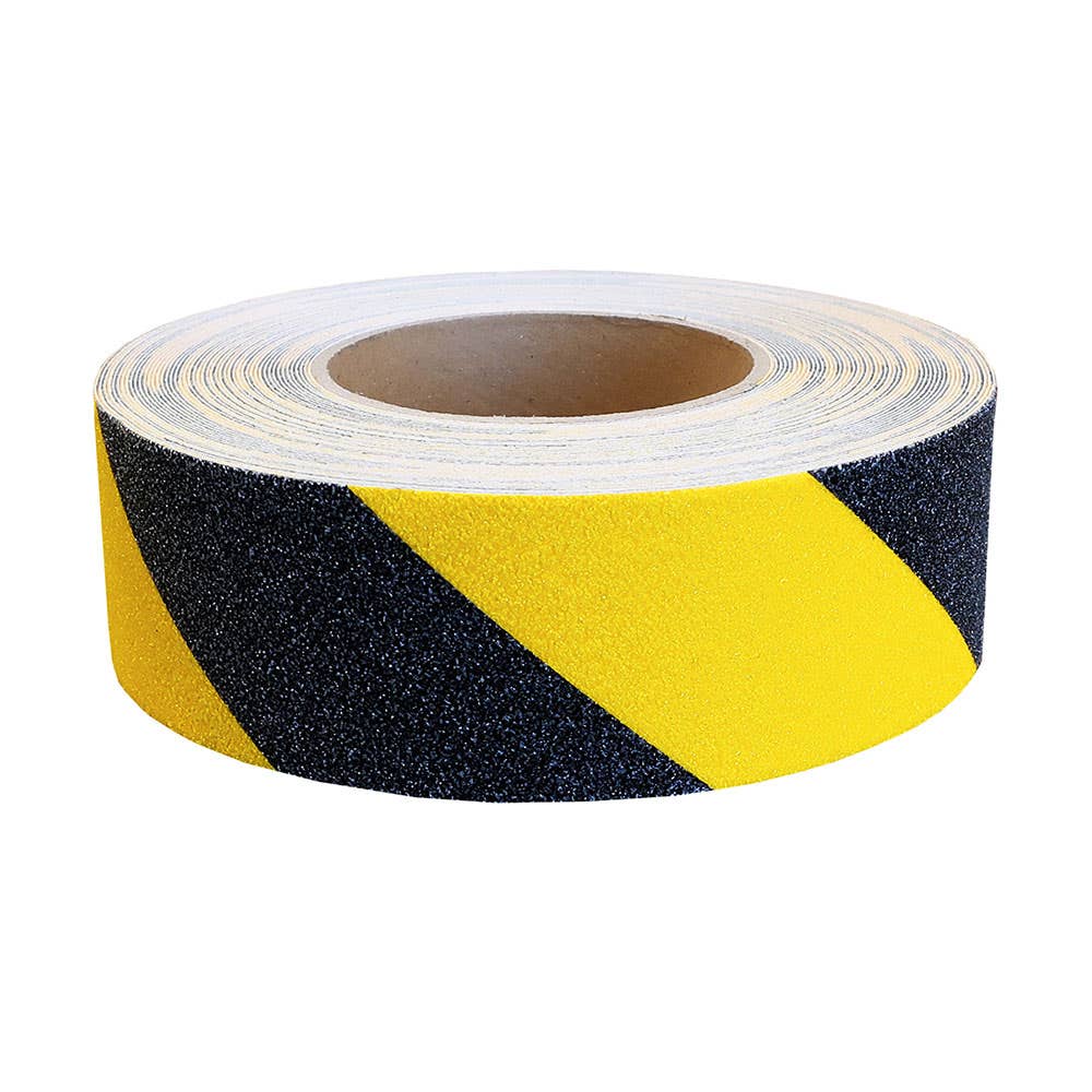 Barefoot Grade Anti-Slip Safety Track Tape Black/Yellow 50mm x 18.3m 119708 3360-50