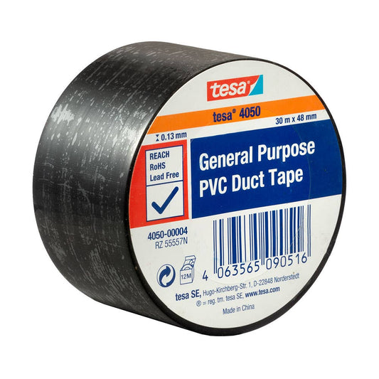 PVC General Purpose Duct Tape Black 48mm x 30m 90770000 04050-00004-00