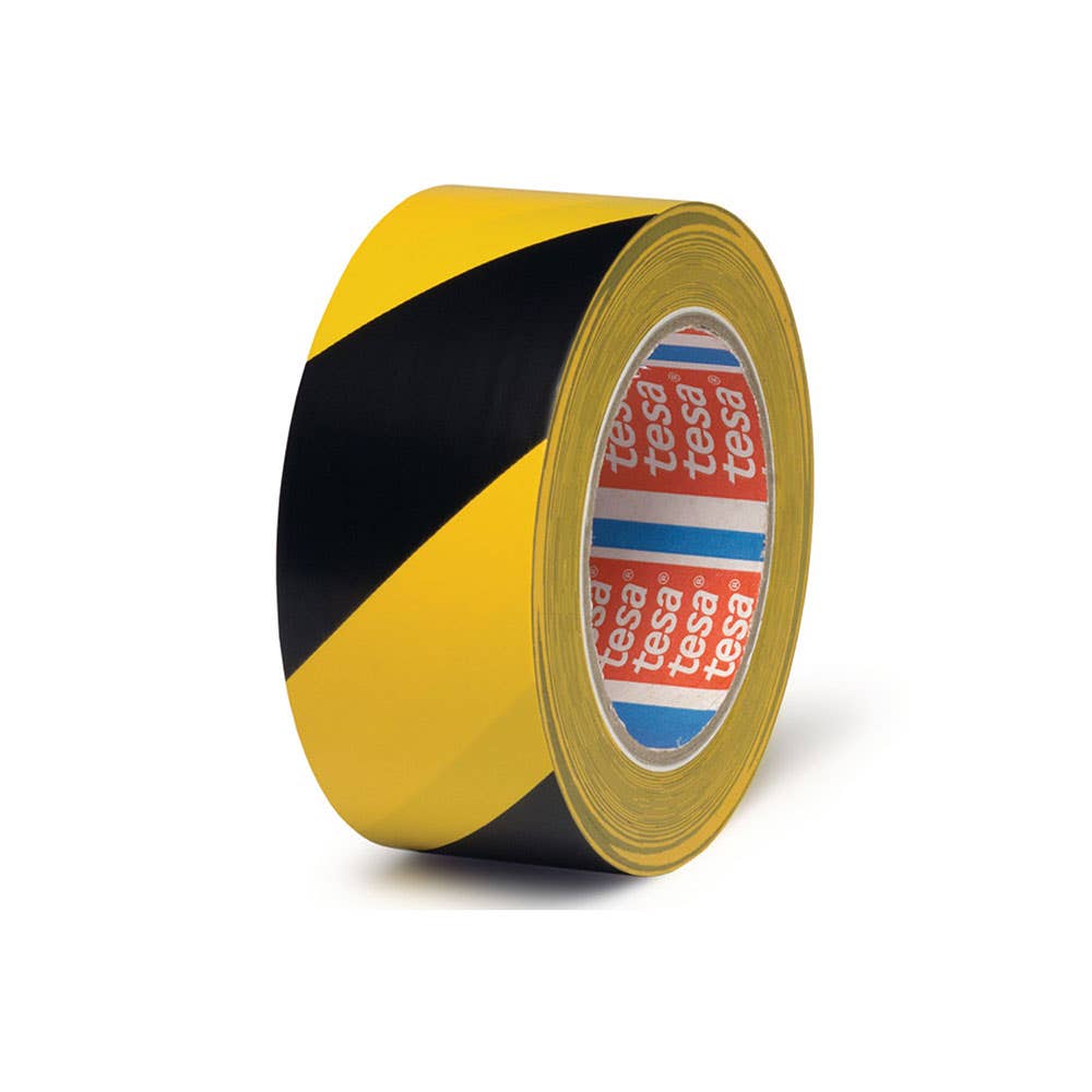 Tape Floor Marking PVC Self Adhesive Yellow/Back 48mm x 33m 88889189 04169-00245-08