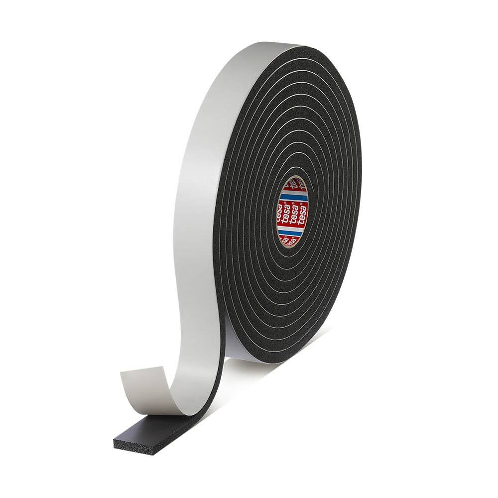 Permafoam PVC Single Sided Foam Tape Black 12.7mm x 48mm x 7.6m 60013483 60112-00005-00
