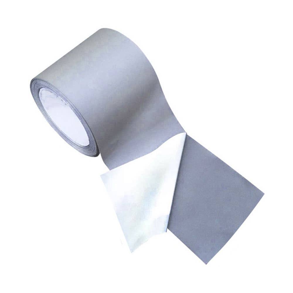 Silver Reflective Fabric Tape Iron On 50mm x 200m 540126 A0710