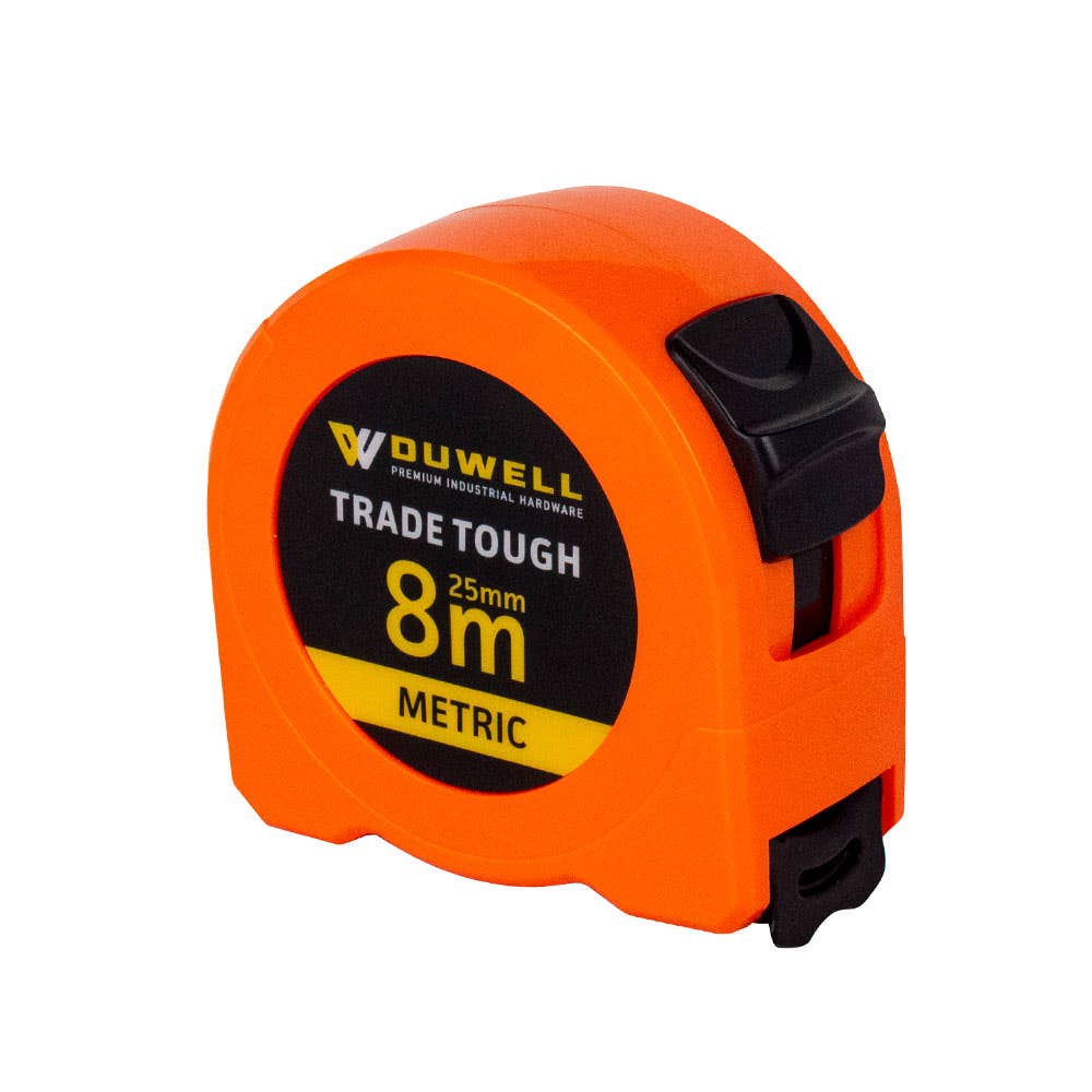 Trade Tough Tape Measure Hi-Vis Orange 8m x 25mm 60080190 TM8MPRE