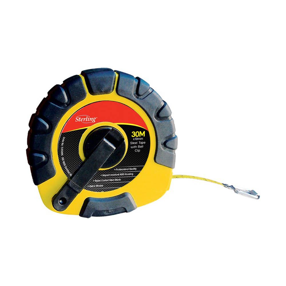 Steel Closed Reel Tape Measure 30m 313201 TLR3095