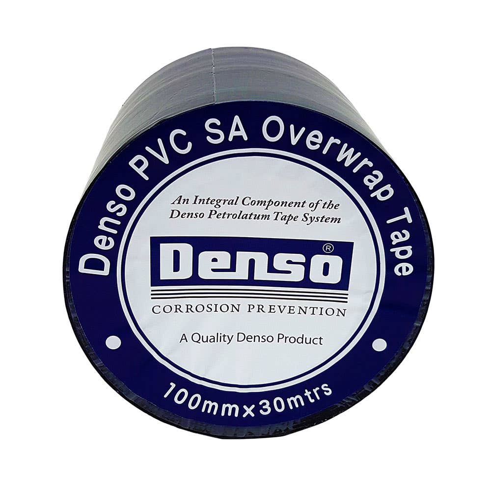 Denso&trade; PVC SA Overwrap Tape Black 100mm x 30m 4927003 P931100