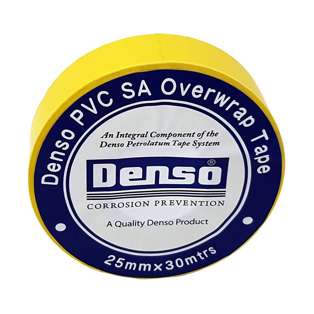 Denso&trade; PVC SA Overwrap Tape Yellow 25mm x 30m 40035882 P932025