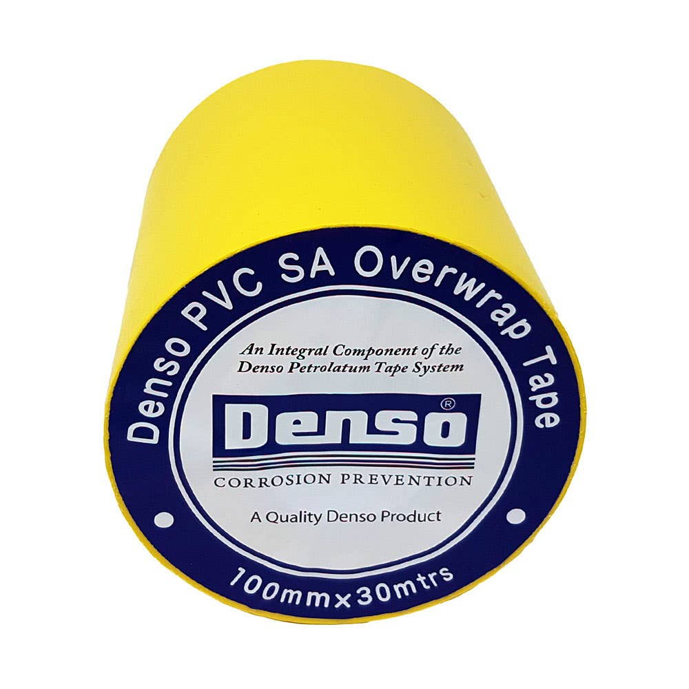 Denso&trade; PVC SA Overwrap Tape Yellow 100mm x 30m 40035883 P932100
