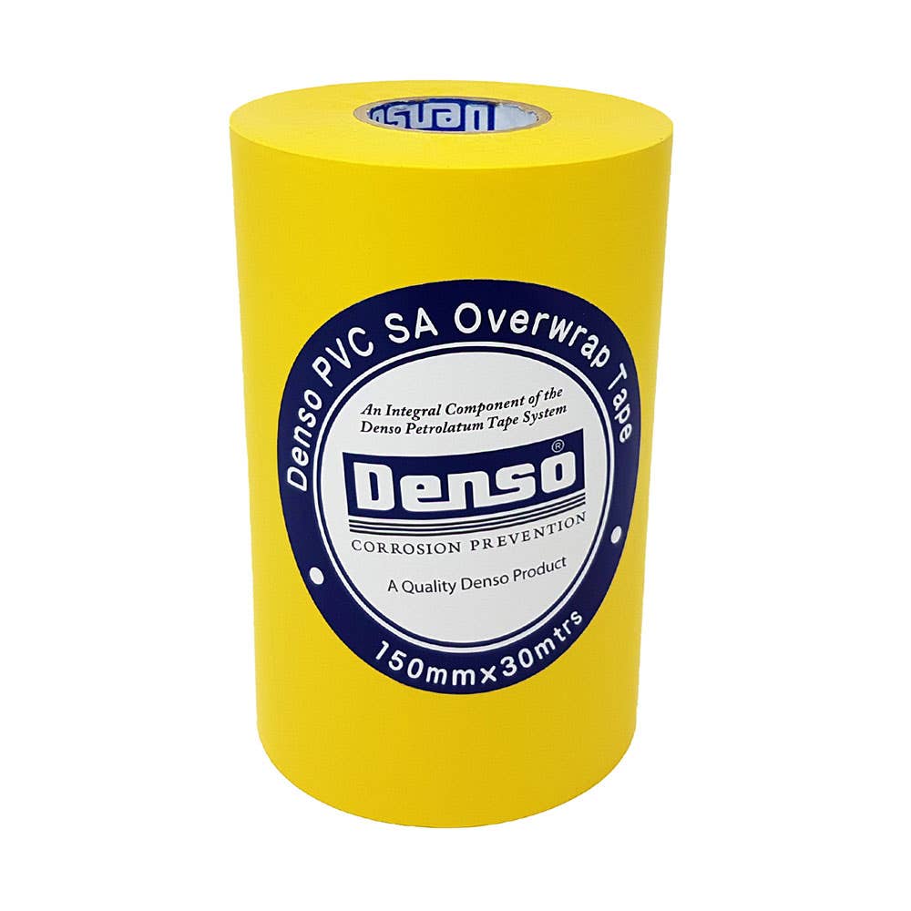 Denso&trade; PVC SA Overwrap Tape Yellow 150mm x 30m 40035884 P932150