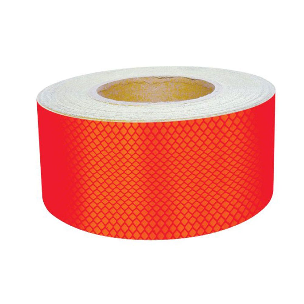 Self-Adhesive Reflective Diamond Grade Tape 100mm x 45m Red 36021781 HRT-RD100