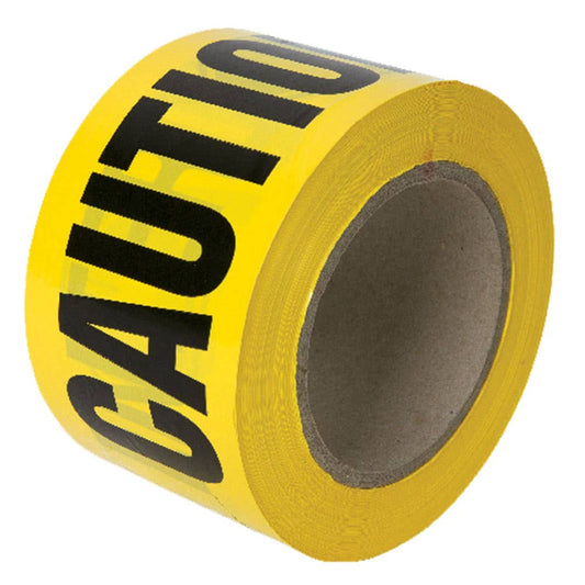 CAUTION DO NOT ENTER Safety Barricade Tape Black/Yellow 100m 90780264 STCDNEYB