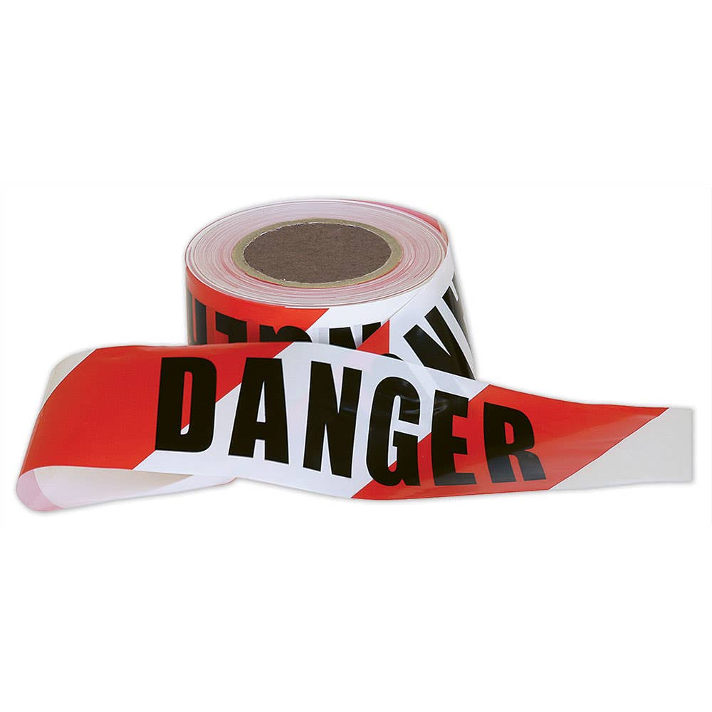 DANGER Safety Barricade Tape Red/White 100m 4920004 STDRW