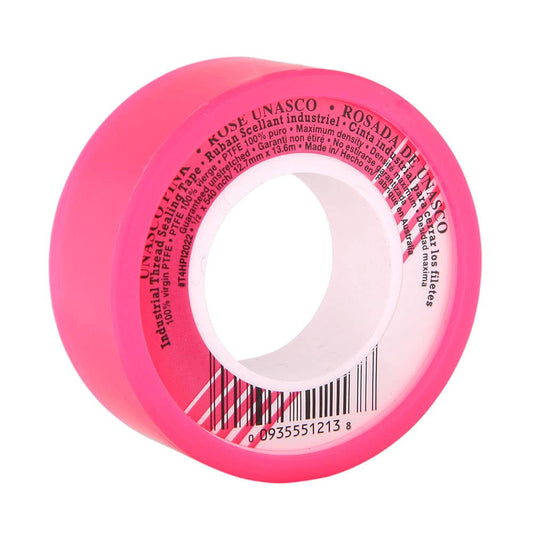 Pink Industrial Thread Sealing Tape 12mm x 13.7m 179544 T4HP2022