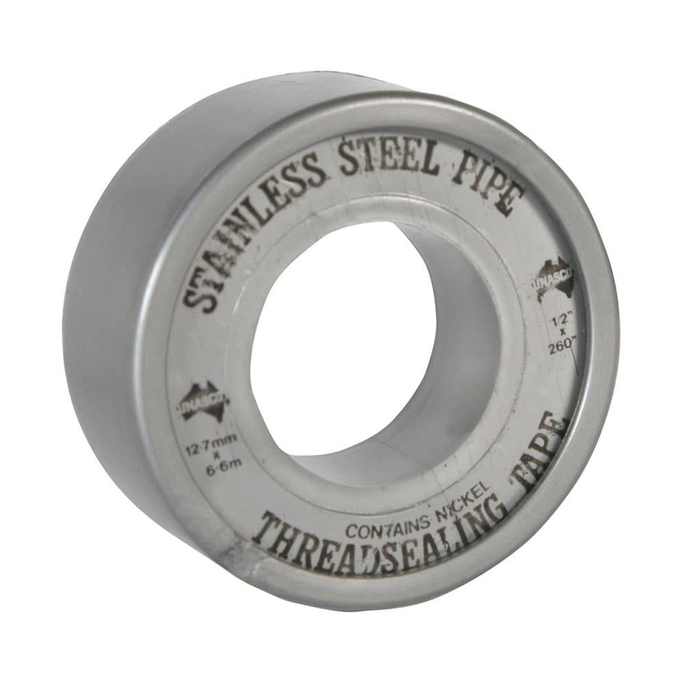 Stainless Steel Thread Seal Tape 12mm x 6.5m 10 Pack 401378 T4HS000-10