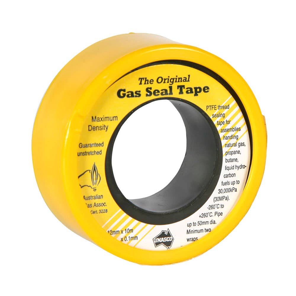 Gas Thread Sealing Tape Yellow 12mm x 10m 4939004 T4HYEU01