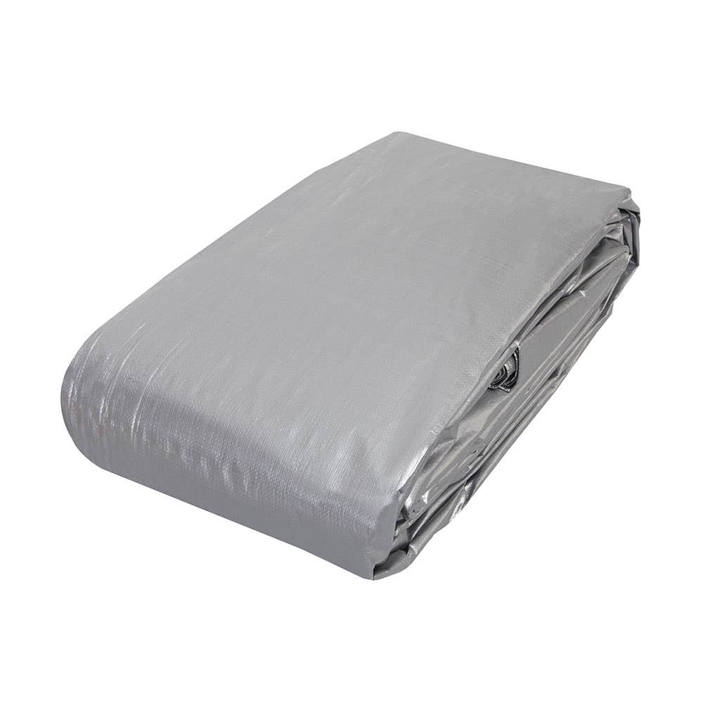 Heavy Duty Tarpaulin Silver/Black 1.8 x 2.4m 40033935 T-SB1824