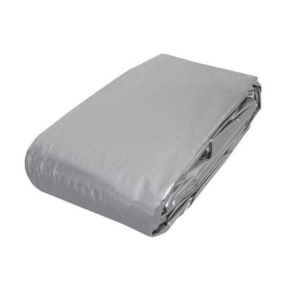 Heavy Duty Tarpaulin Silver/Black 1.8 x 2.4m 40033935 T-SB1824