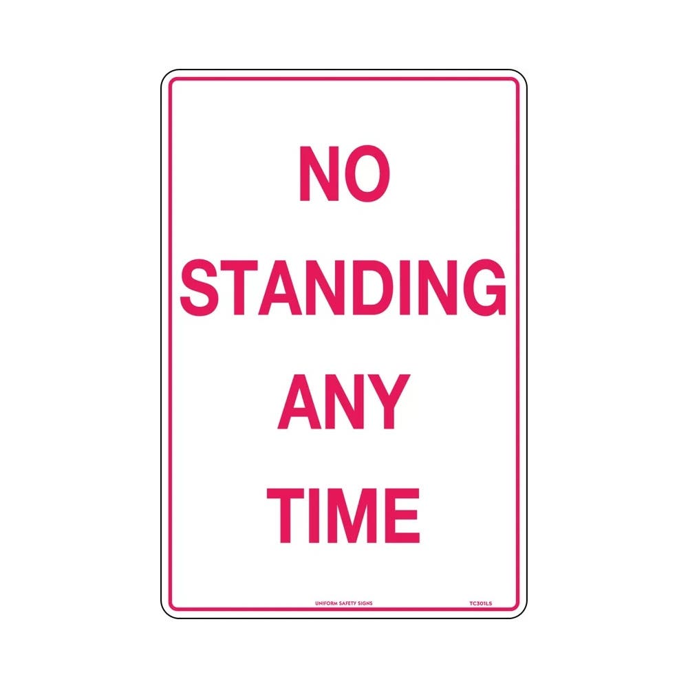 Sign NO PARKING ANYTIME 450 X 300mm Metal_307920_TC301LSM