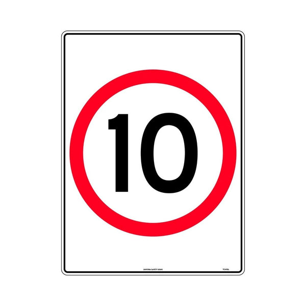 Sign 10 KPH Class 1 Reflective 10 In Roundell 450 x 600mm Aluminium – ATOM