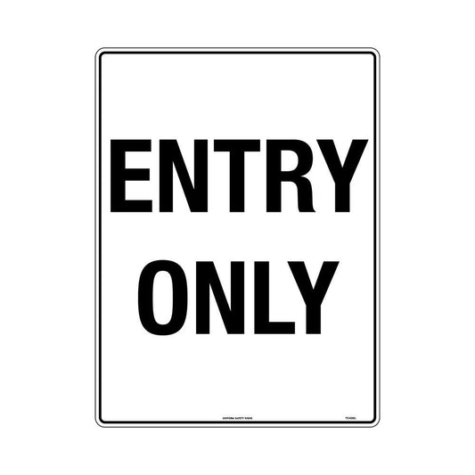 Sign - Entry Only Metal 600x450_443081_TC430LM