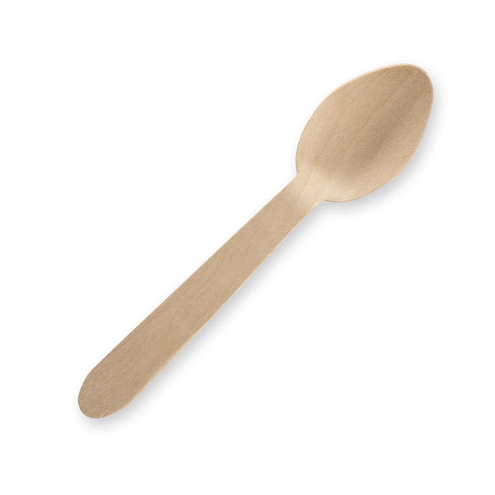 Tea Spoons Wood Unbranded (5000) Biopak  HY-10TS-5000 40044253 HY-10TS-5000