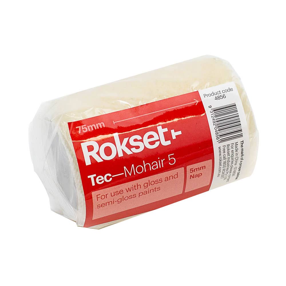 Tec Mohair Paint Roller Cover 5mm Nap 75mm 90708039 4856