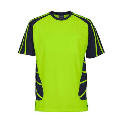 Shirt Hi Vis Spider Tee Lime/Navy Large 6HST 516861 6HST-LN-L