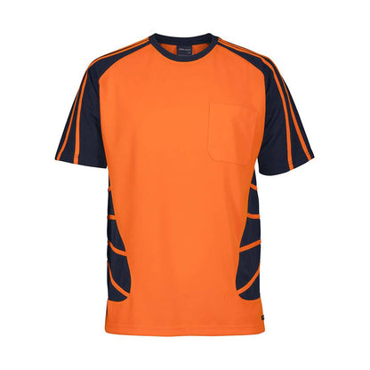 Shirt Hi Vis Spider Tee Orange/Navy Large 6HST 516858 6HST-ON-L