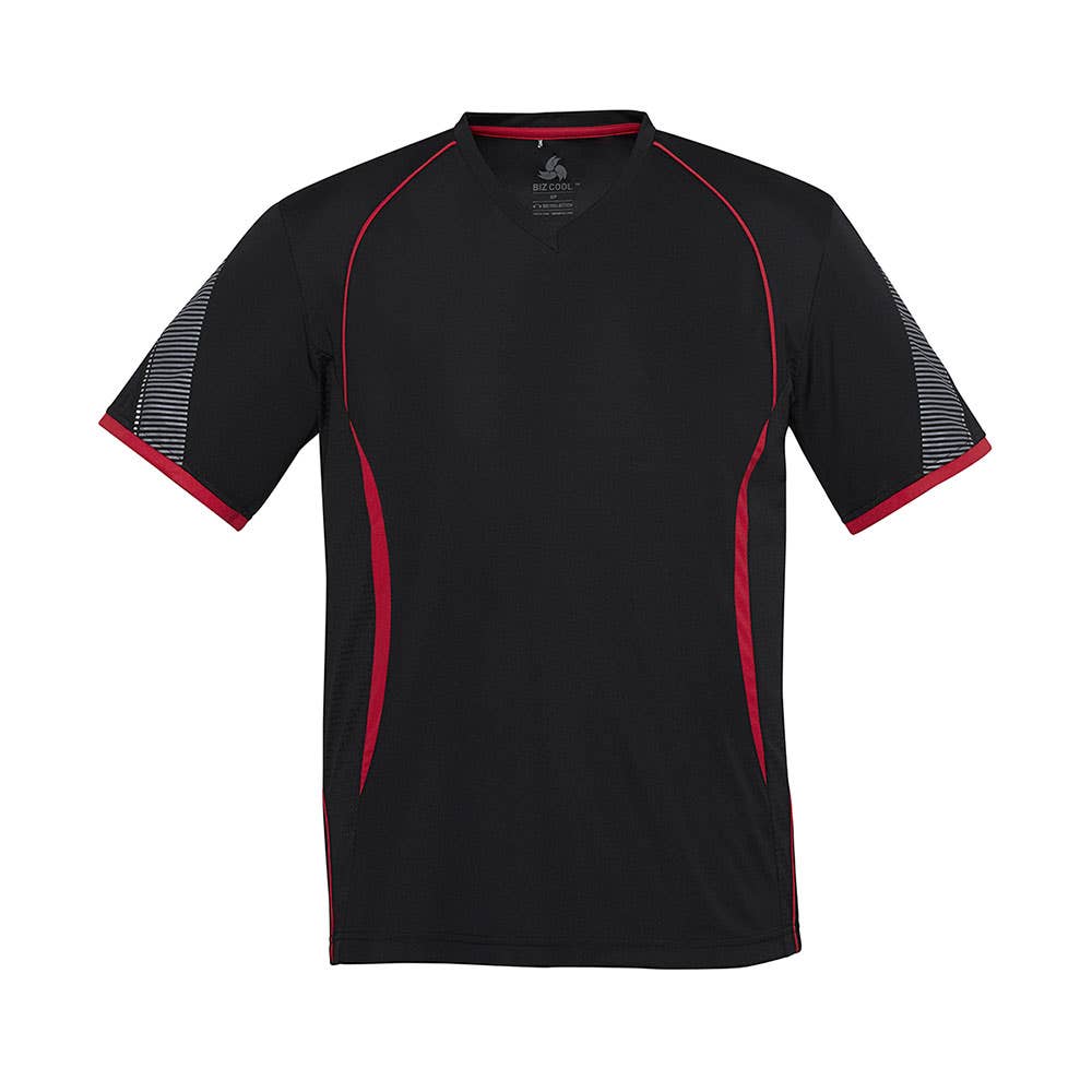Mens Razor Tee - Blk/Red - L 463536 T406MS-BLK/RED-L