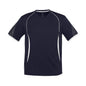 Shirt Tee S/S Polyester Biz Cool Razor Navy/White Medium Biz 201321 T406MS-NAV/WHT-M