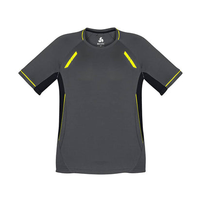 Renegade Mens Tee GryBlk Fluro/Yel - S 36019248 T701MS-GRY/BLK/YEL-S