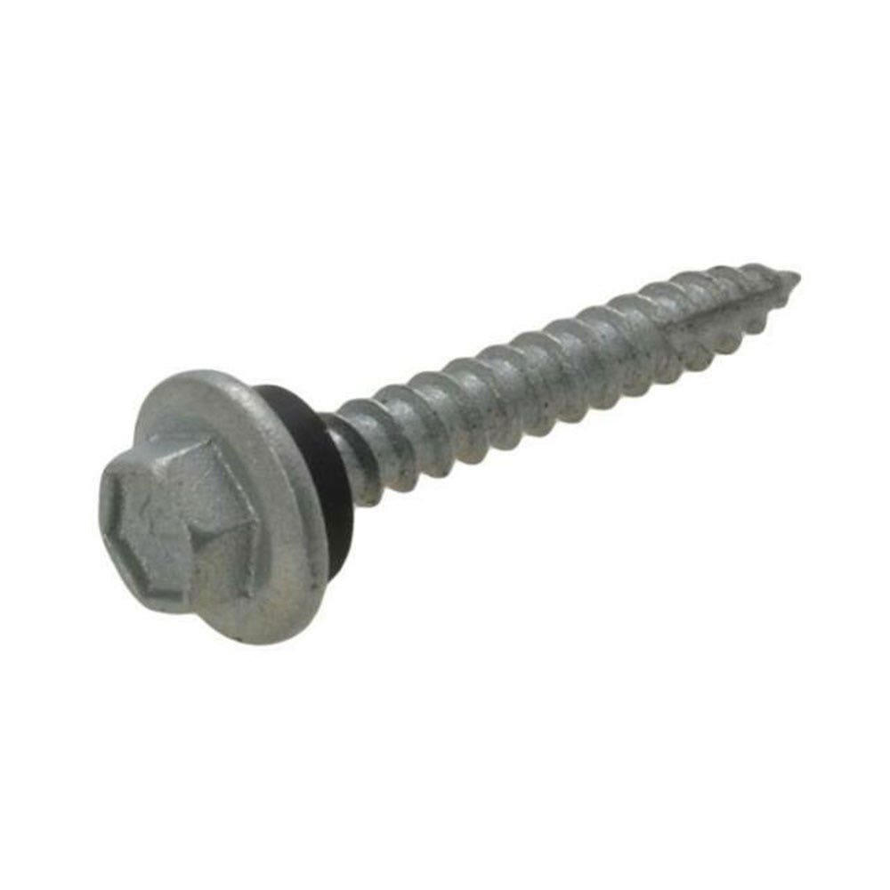 Self Drilling Tek Screw Hex Head & Seal Type 17 Class 4 12-11G x 25mm Pk 1,000 79017516 STHC8120251