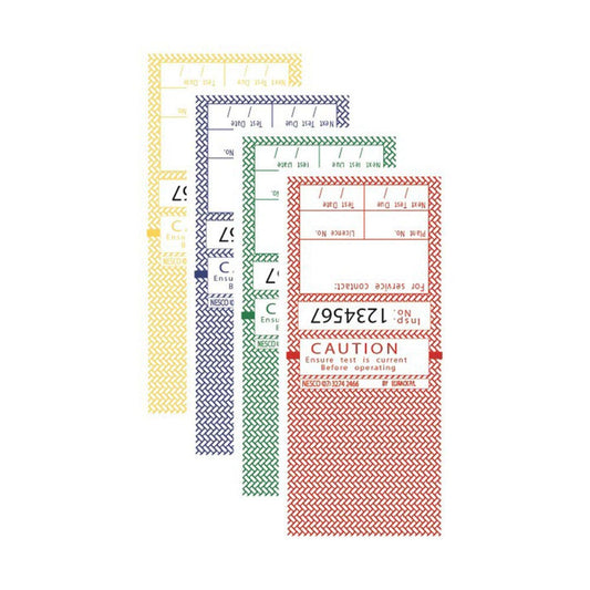 Tag Test Self Laminating December-February Red Pk 100 270834 TAGTT1R
