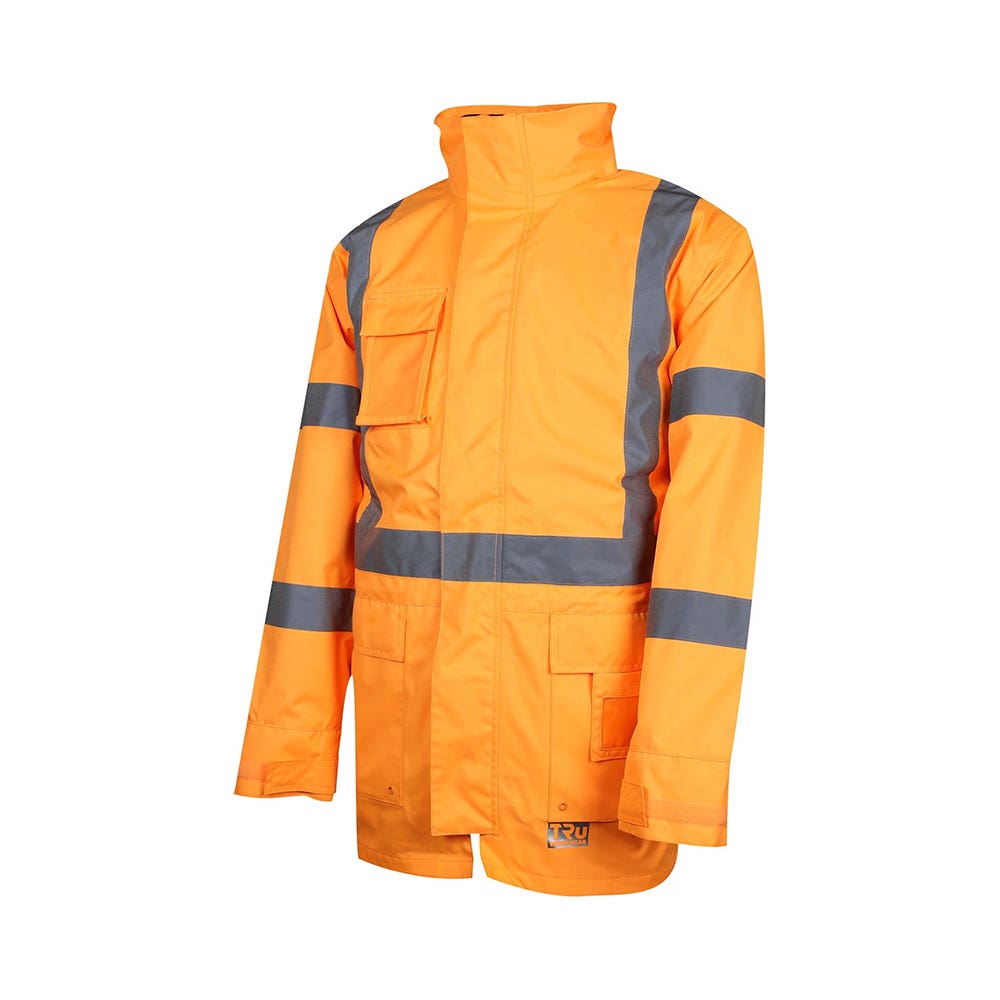 Jacket 4 In 1 Polyester Tape NSW Rail Orange Tru Workwear United Rentals URTJ1910T5