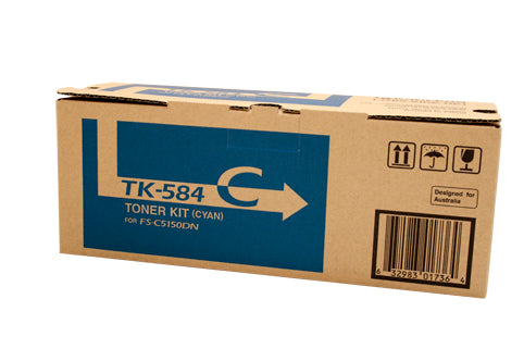Kyocera Tk-584 OEM Laser Toner Cartridge Cyan_1011891_TK-584C
