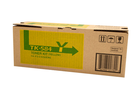 Kyocera Tk-584 OEM Laser Toner Cartridge Yellow_9001618_TK-584Y