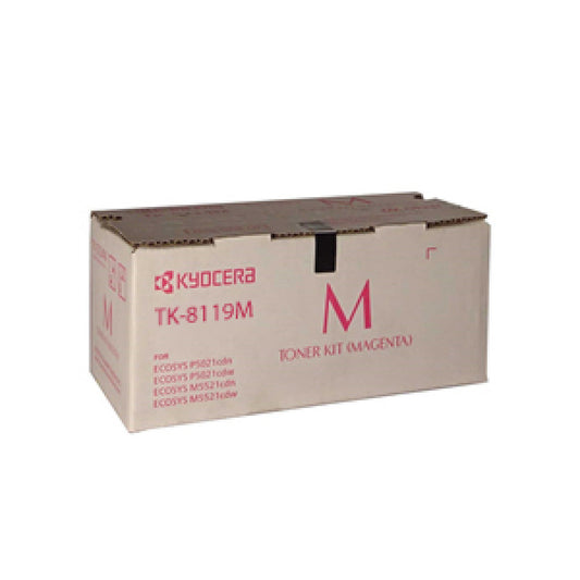 Kyocera TK8119 OEM Laser Toner Cartridge 6000Pg Magenta_9026708_TK-8119M