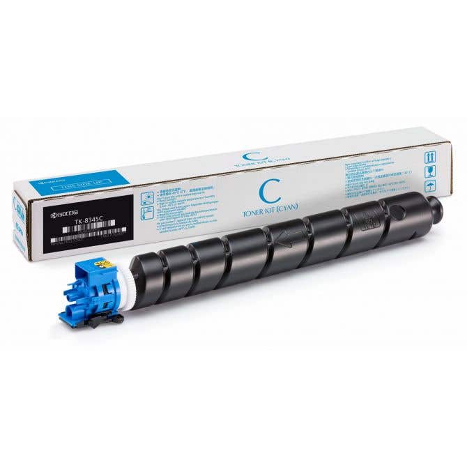 Kyocera TK8349 OEM Copier Toner Cartridge 12000Pg Cyan 1049953 TK-8349C