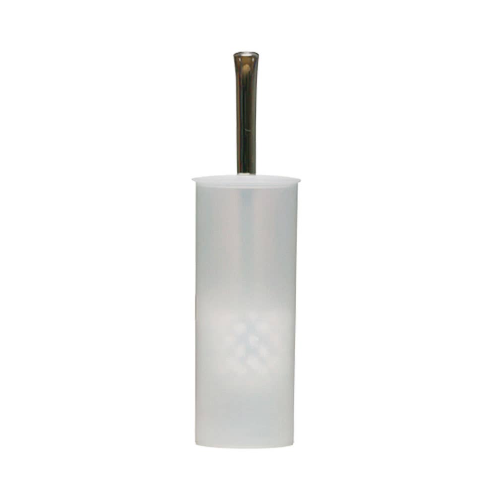 Oates Enclosed Toilet Brush & Holder Set White 455868 165027