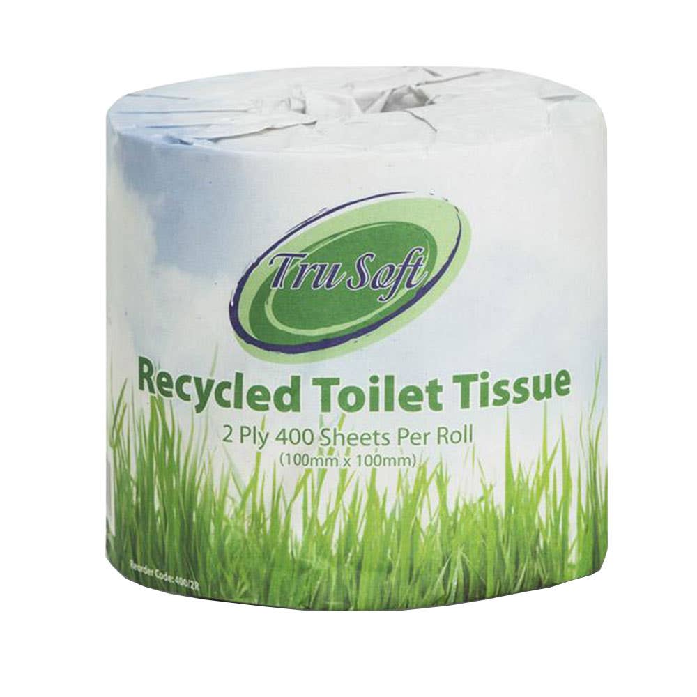 Toilet Paper Recycled 2 Ply 400 Sheets Tru Soft 79909357 4002R
