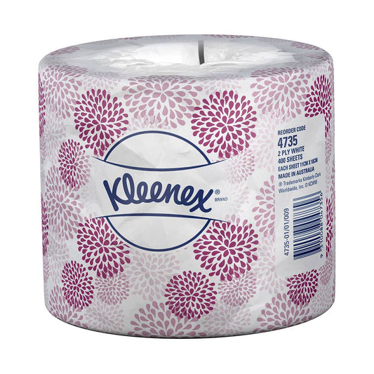 Kleenex 4735 Toilet Roll 2Ply 400 Sheet Ctn48 87001065 4735