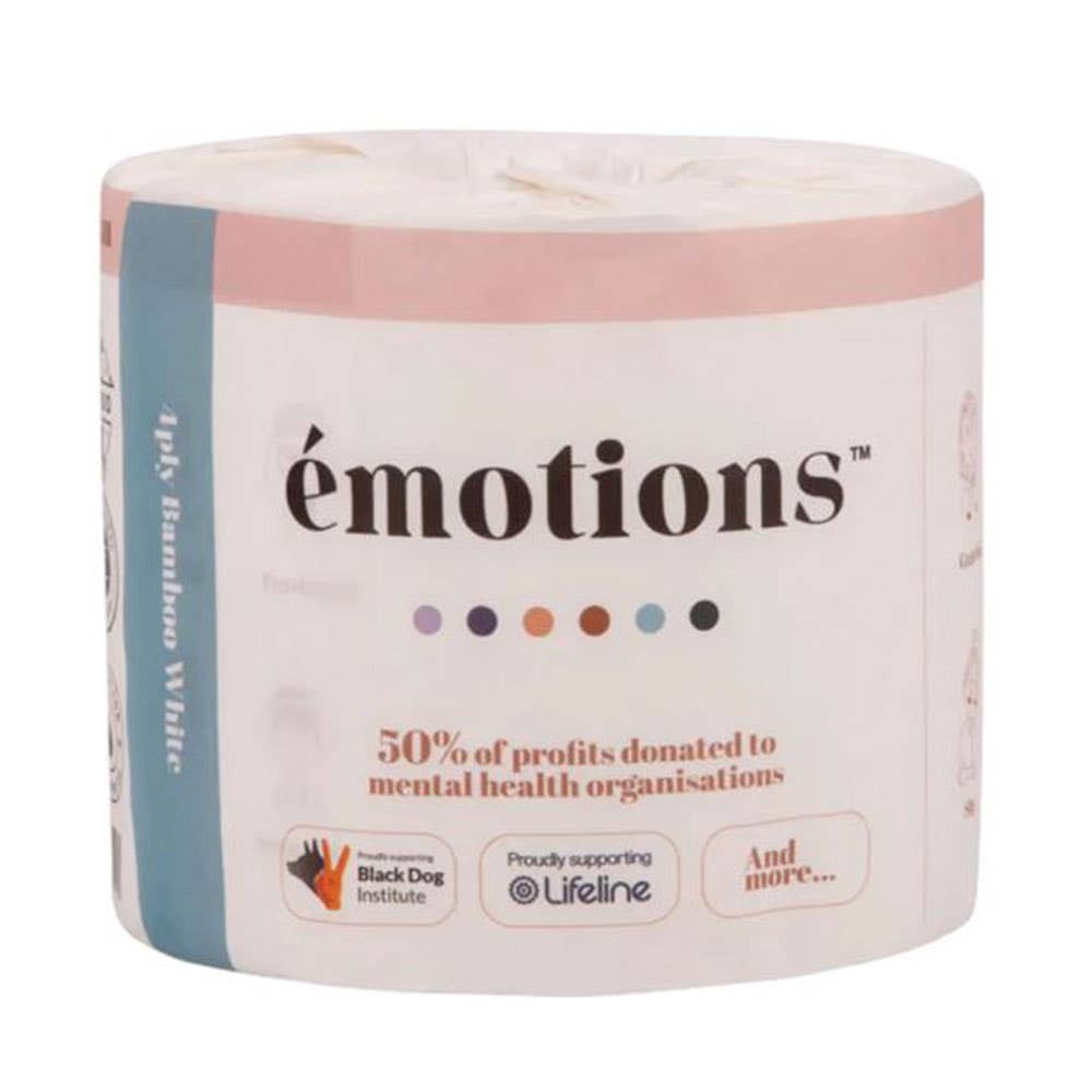 Emotions 100% Bamboo Toilet Paper 4ply 48 Rolls 40046330 4PLY-BAM-WHI-48