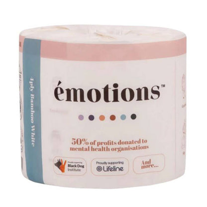 Emotions 100% Bamboo Toilet Paper 4ply 48 Rolls 40046330 4PLY-BAM-WHI-48