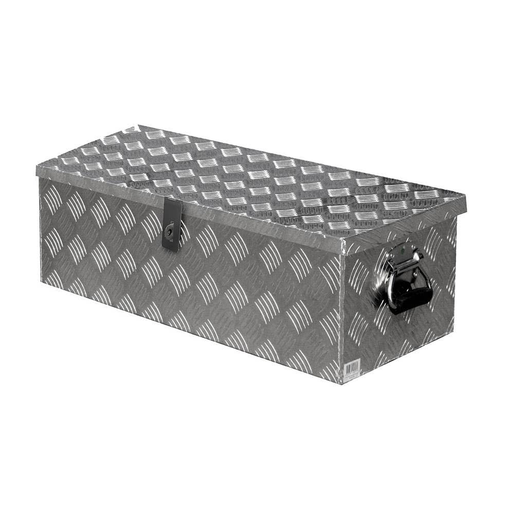 Aluminium Checkerplate Tool Box 765 x 335 x 250mm 61072402 TBCHECK765