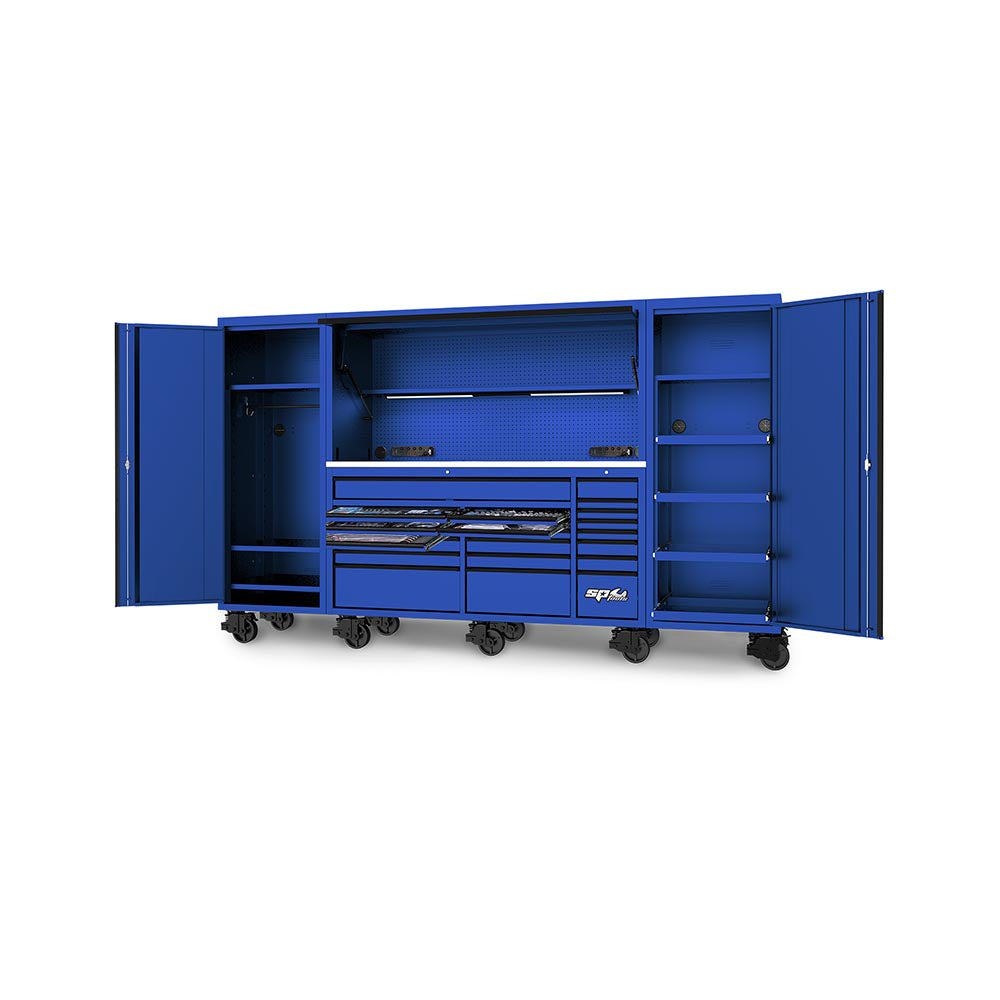 1,017 Piece USA Sumo Series 128'' Workstation Tool Kit 21 Drawer Metric/SAE Blue 40069927 SP50855BL