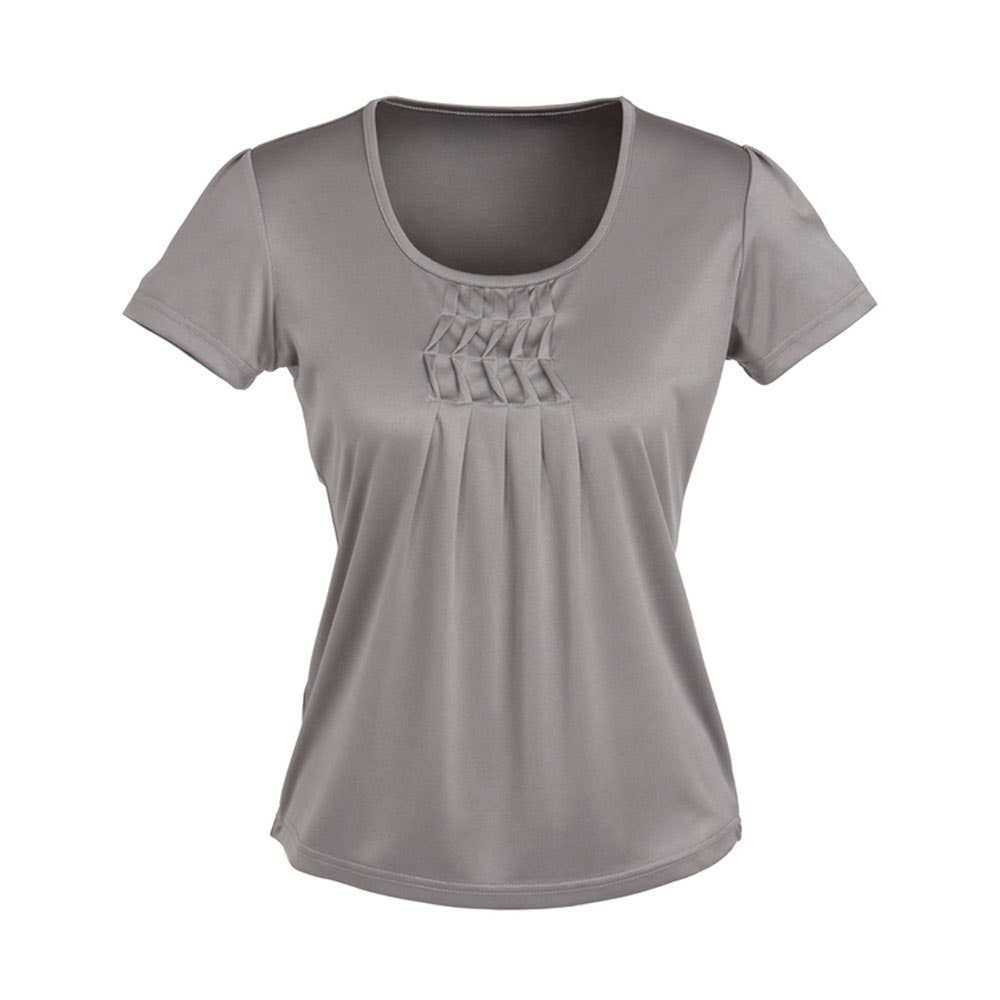 Deco Ladies Top Silver - 12 36017223 K123LS-SLV-12