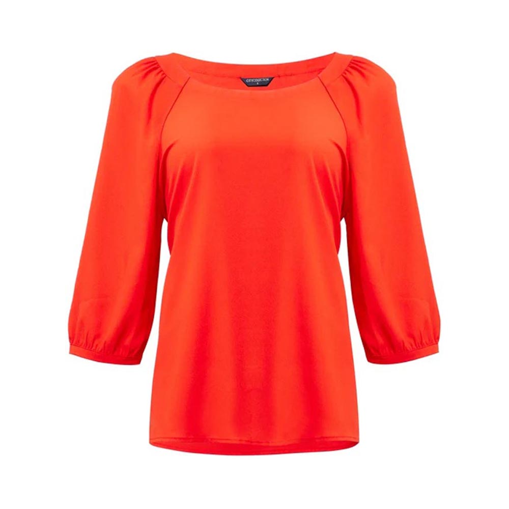 2271 Poly 3/4 Sleeve Womens Top Brisbane Airport_BAC2271